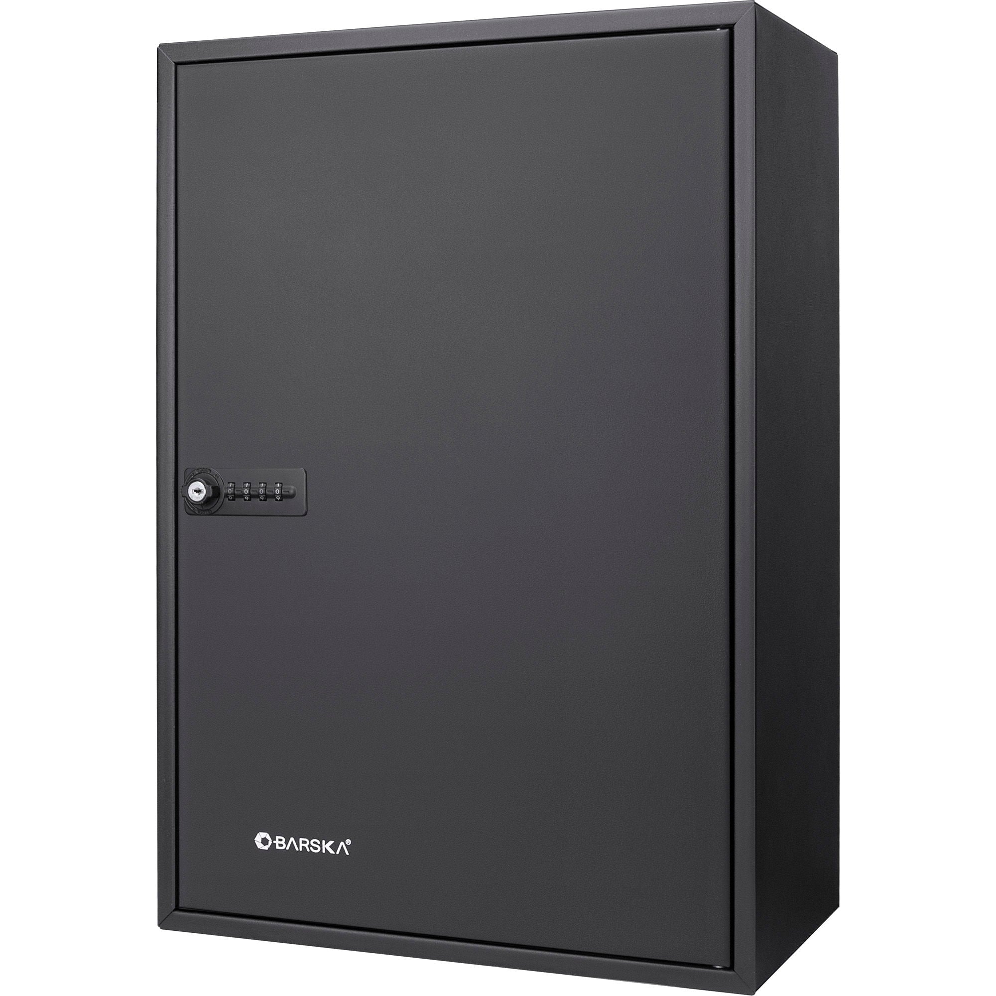 300 Key Adjustable Key Cabinet With Combination Lock - Black