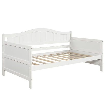 Twin Daybed With 2 Drawers, Sofa Bed For Bedroom Living Room, No Box Spring Needed - White