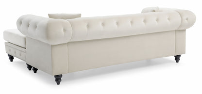 Nola - Sofa Chaise - Ivory