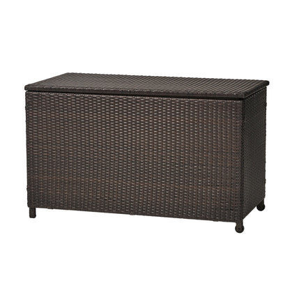Blake - Wicker Cushion Box - Brown Multi
