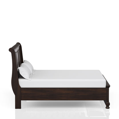 King Storage Bed Stylish - Cherry