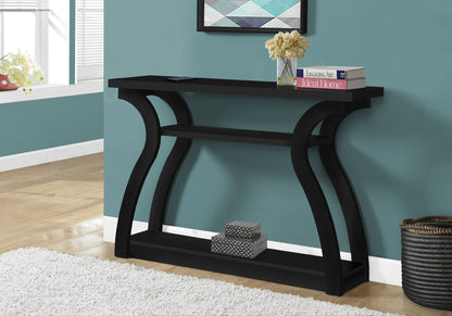 Accent Console Table For Entryway, Versatile Use - Black