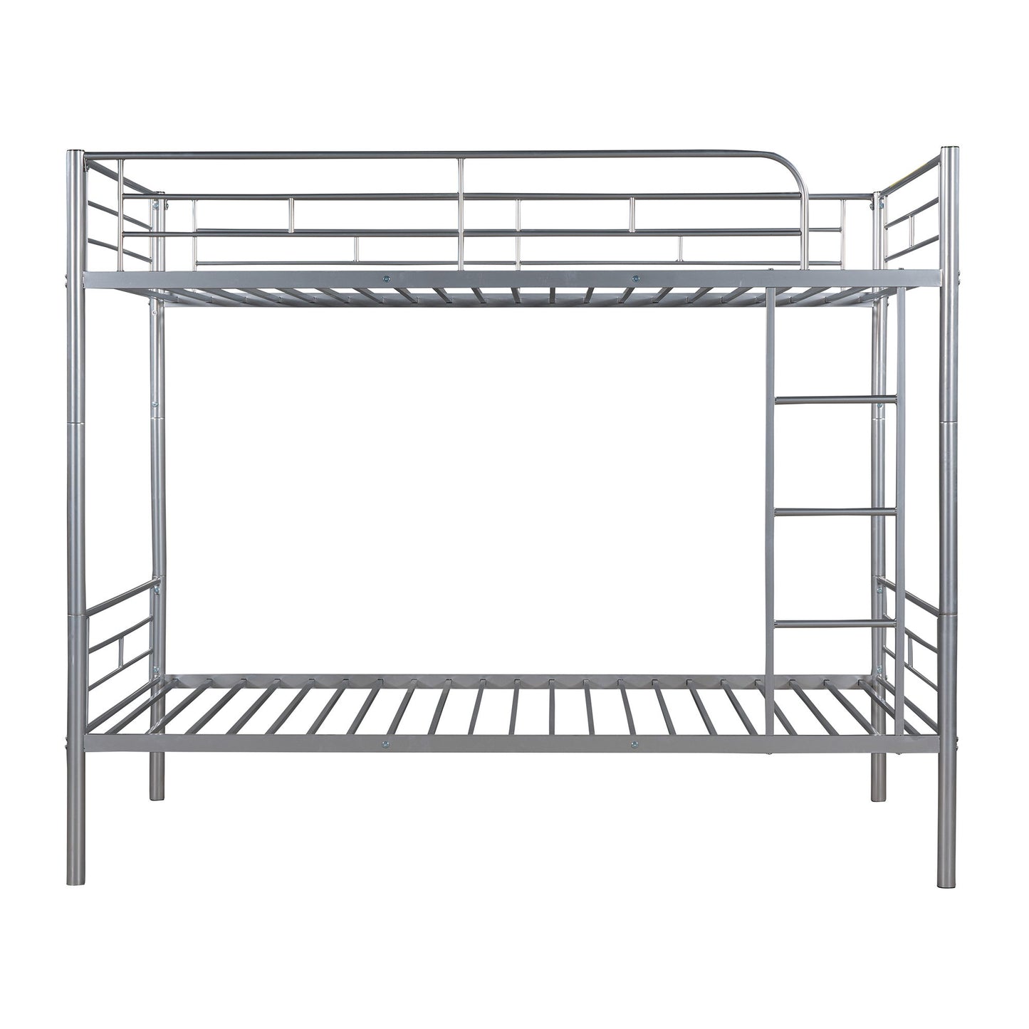 Twin Over Twin Bunk Bed - Silver