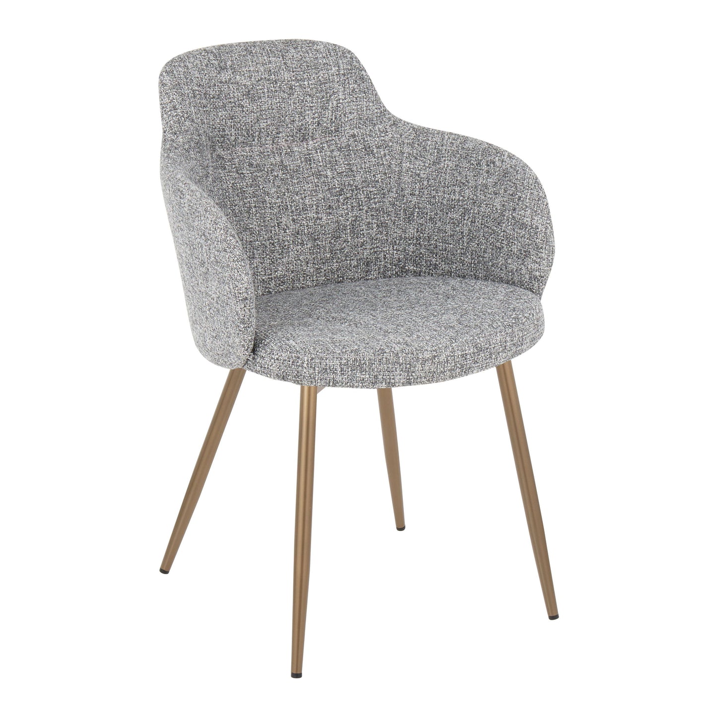 Boyne - Contemporary Chair (Set of 2) - Antique Copper / Dark Gray
