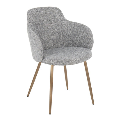 Boyne - Contemporary Chair (Set of 2) - Antique Copper / Dark Gray
