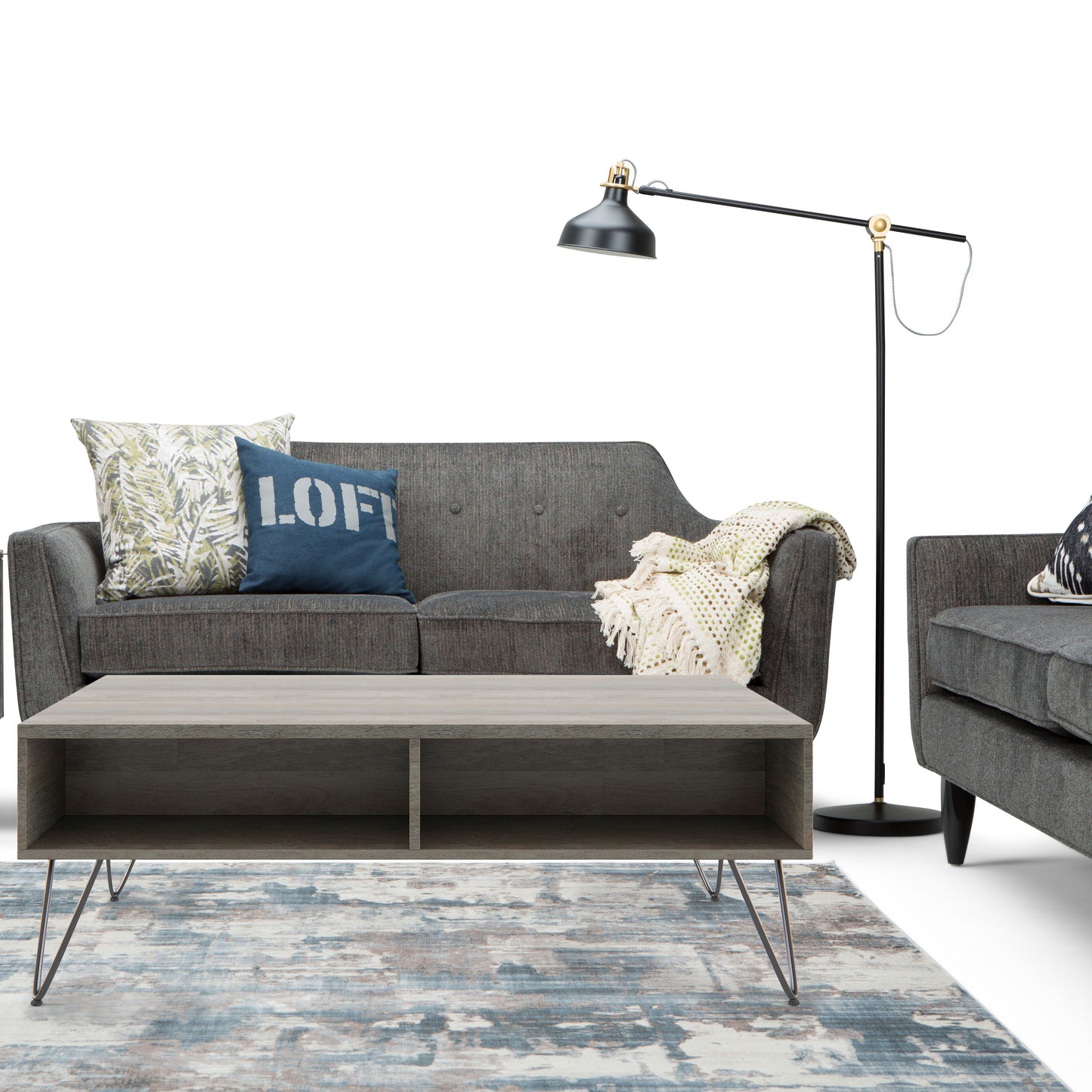 Hunter - Lift Top Coffee Table - Gray