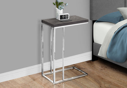 Accent Table, C - Shaped, Stylish Appearance - Gray