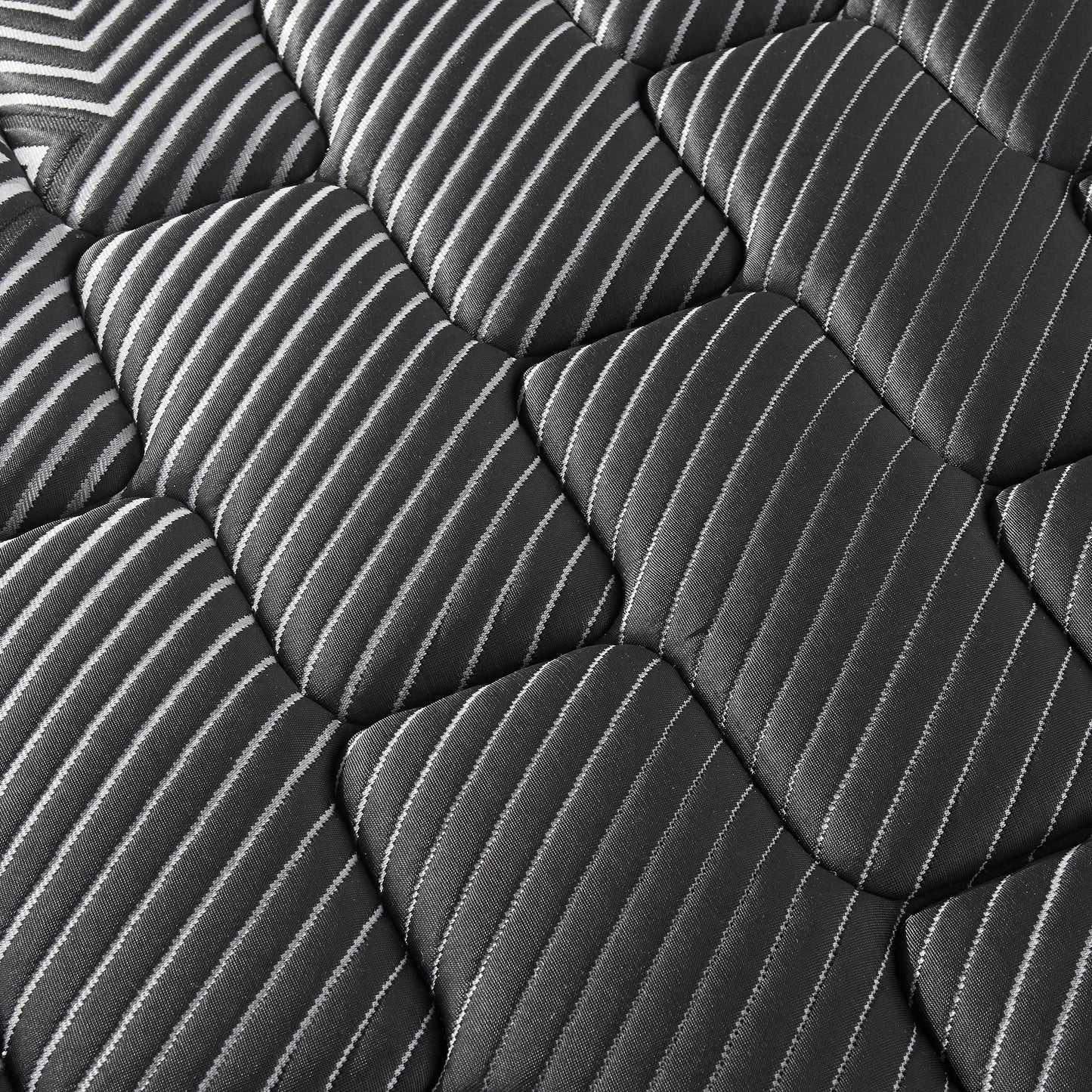 Pure Ice - 14" Twin Lux Firm Quilted Mattress - Black