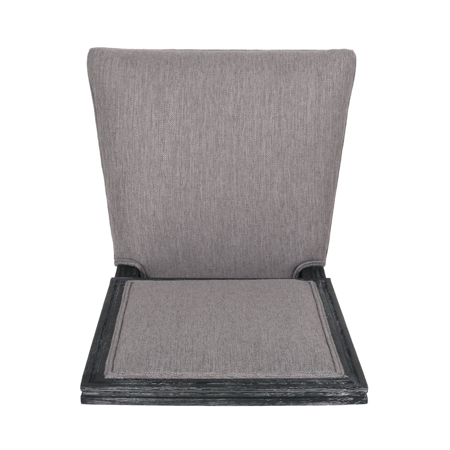 French Country Style Dining Chair Set With Upholstered Seats And Weathered - Gray