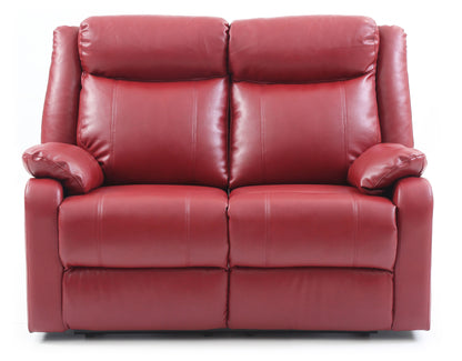 Double Reclining Love Seat - Red