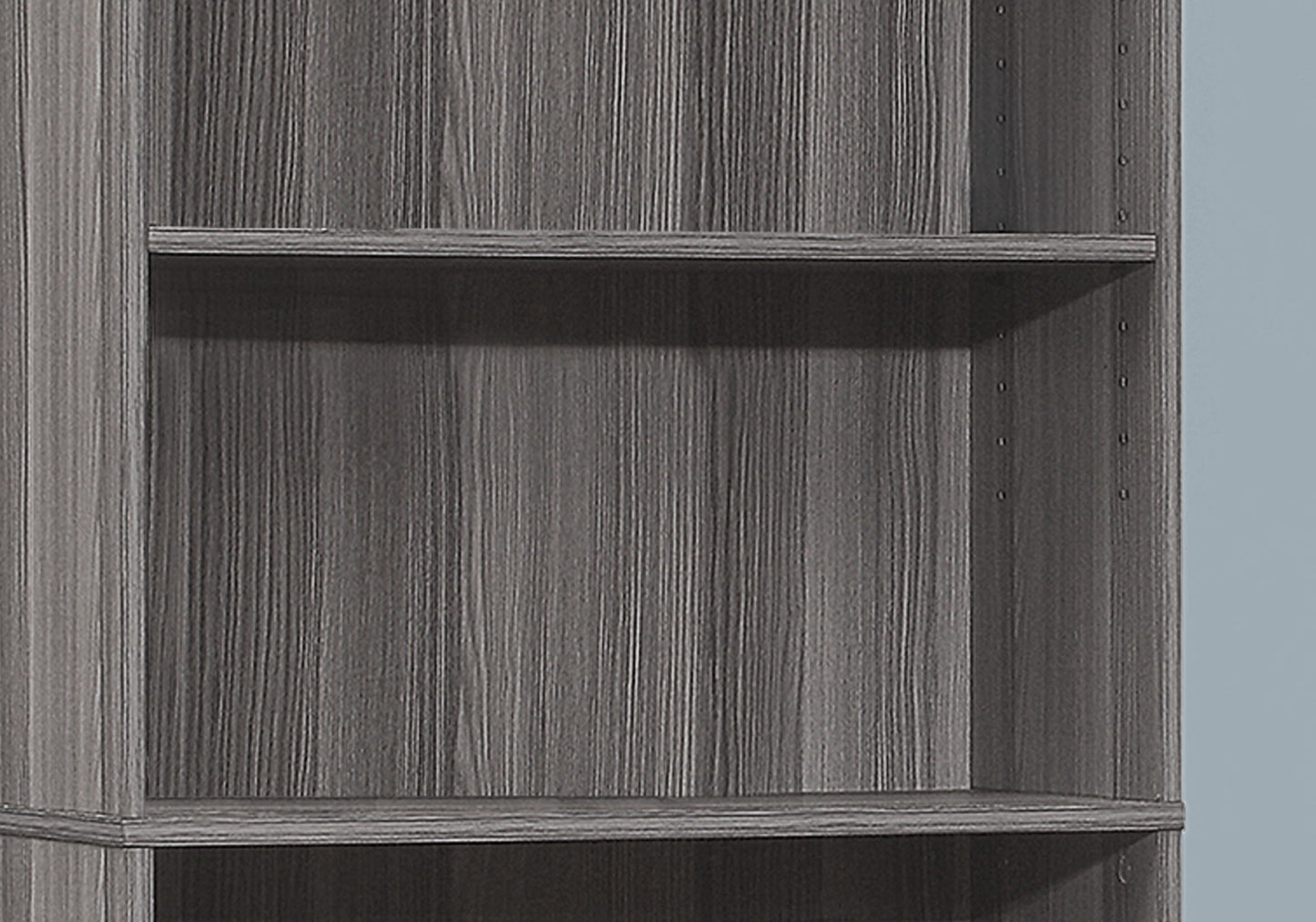 Bookshelf, Bookcase, 6 Tier, For Office, Transitional - Gray