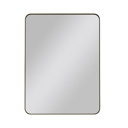 Wall Mirror Rectangular Mirror Metal Framed Mirror Vanity Mirror Dressing Mirror, For Bathroom, Living Room, Bedroom - Black