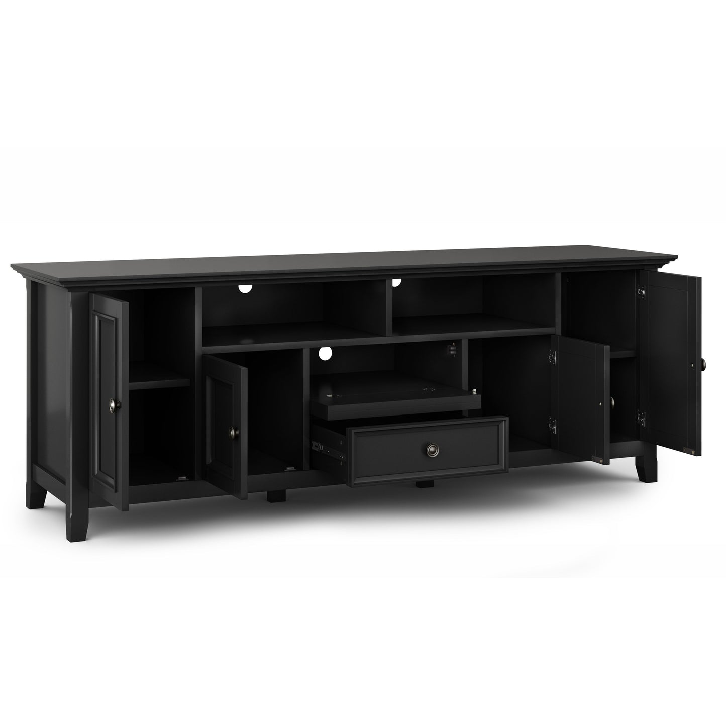 Amherst - Wide TV Media Stand - Black