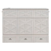 Full Size Murphy Bed With Large Drawers - Brushed White