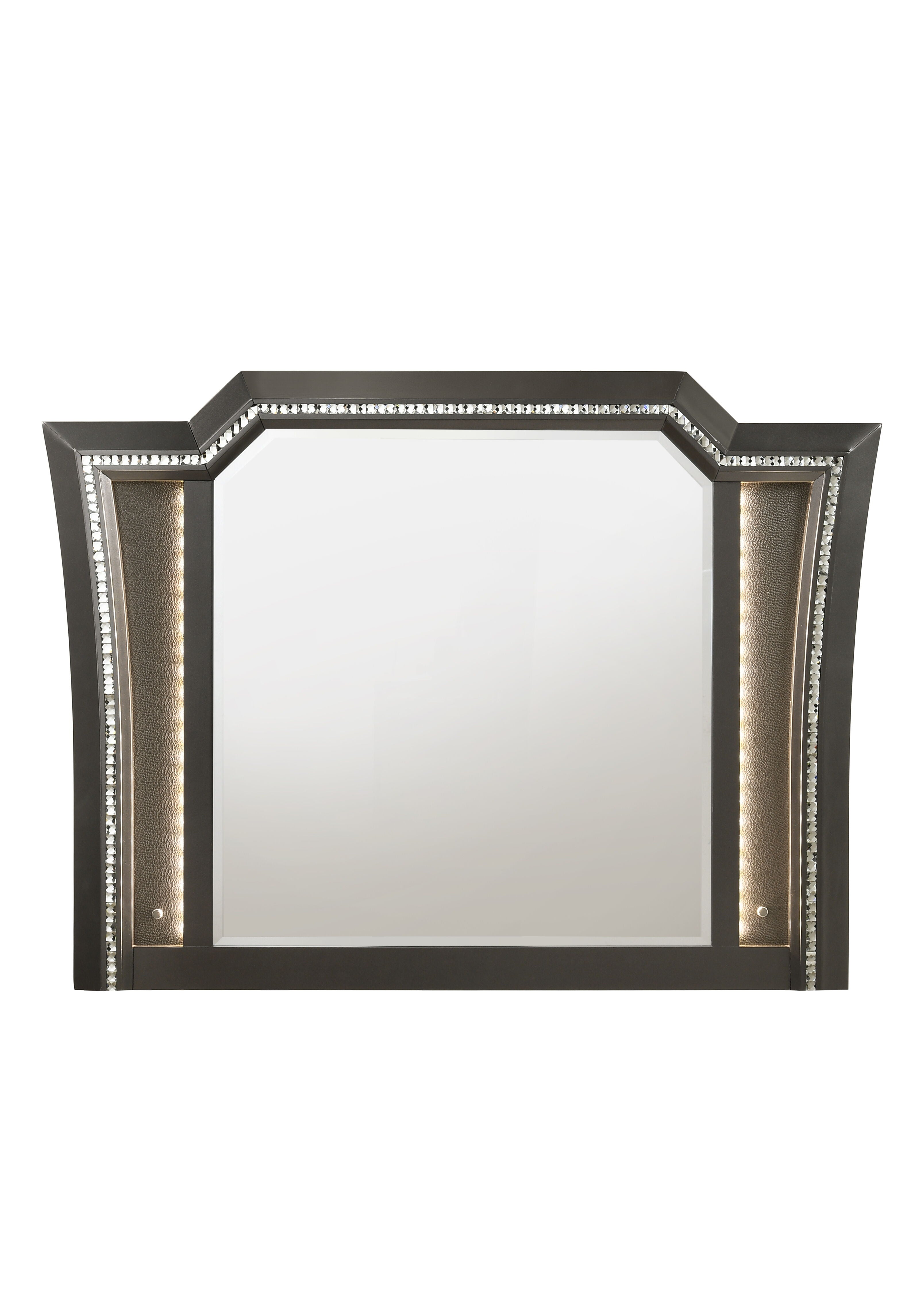 Kaitlyn - Mirror With LED - Silver Gray
