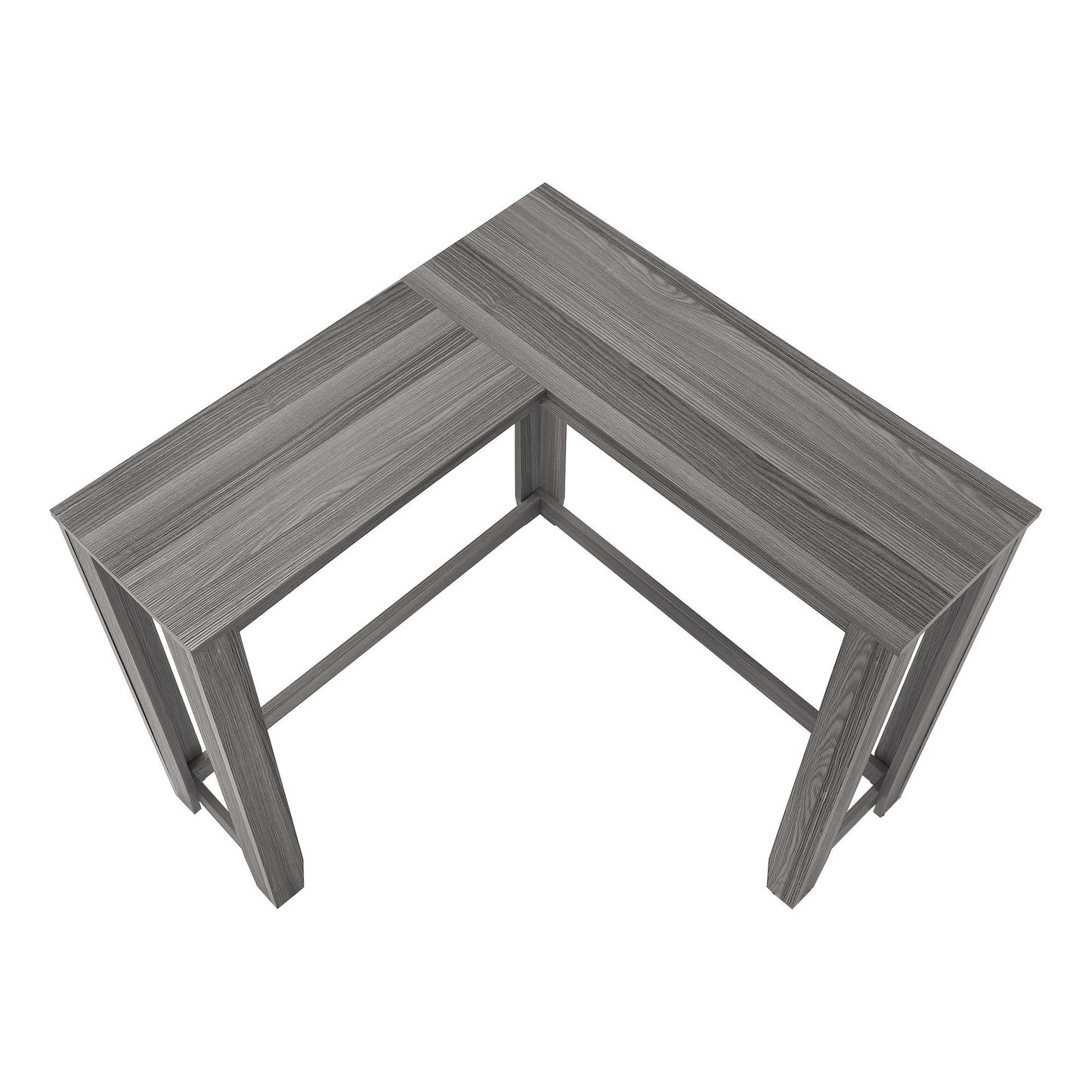 Corner Accent Console Table For Entryway, Contemporary And Modern - Gray
