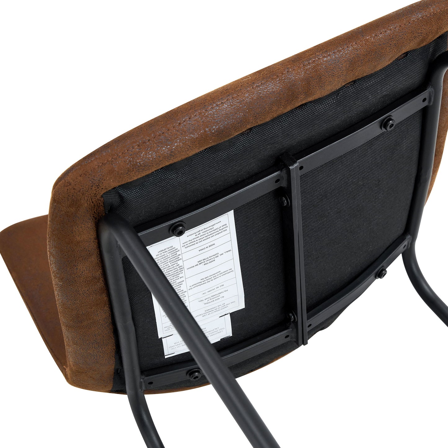 (Set of 2) Retro Bar Chairs, Comfortable Stools Suitable For Industrial And Vintage Style Settings - Brown