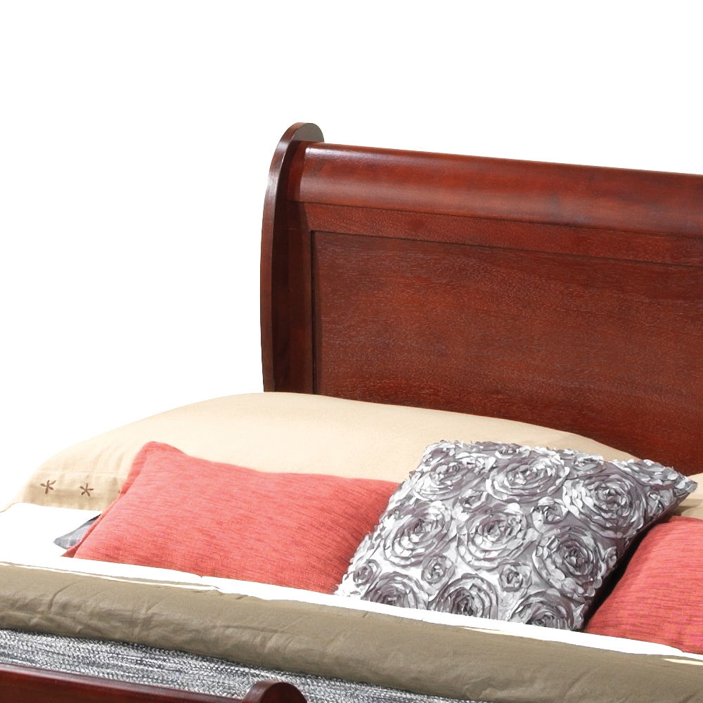 Queen Bed Frame Elegant - Cherry