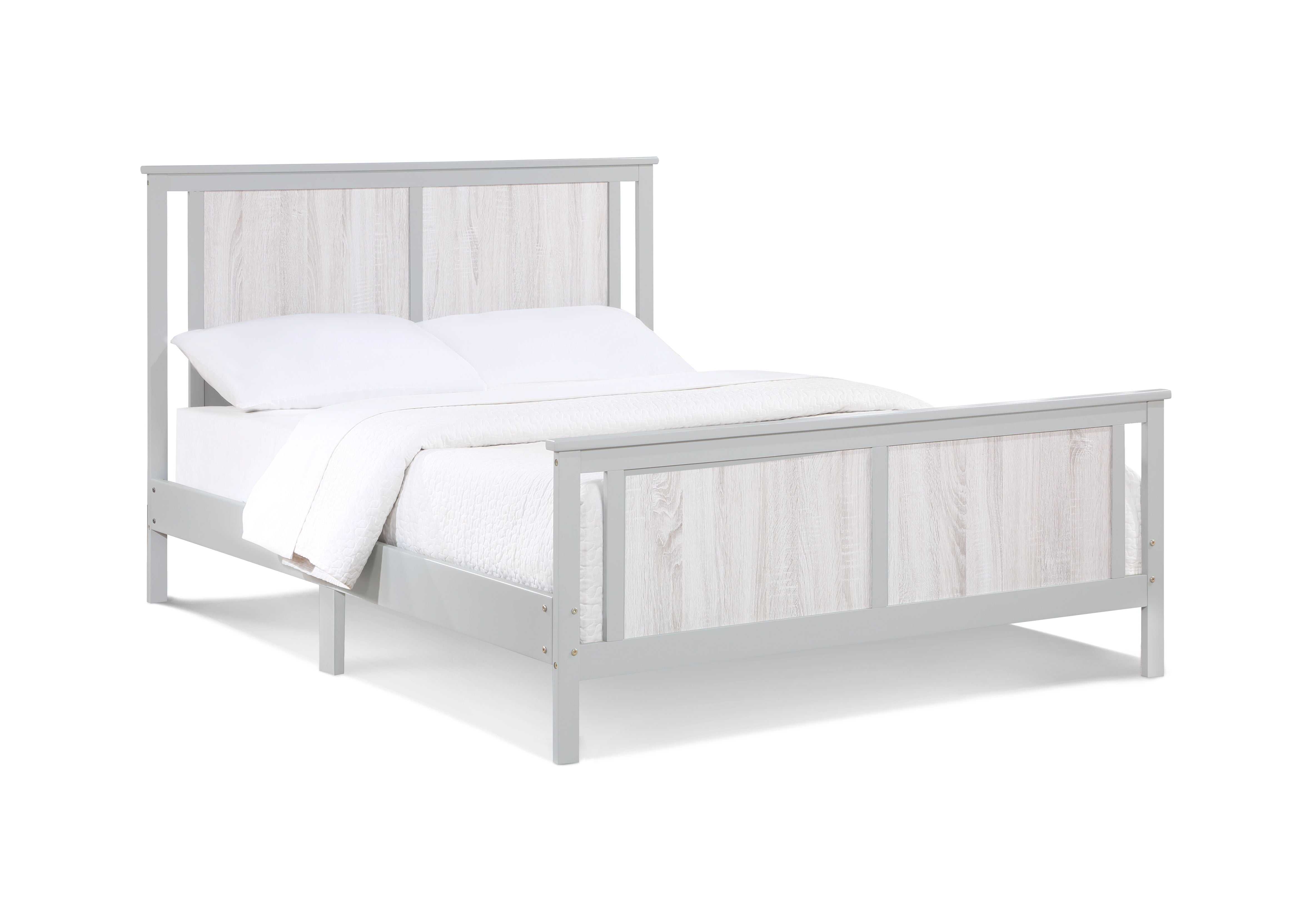 Connelly - Reversible Panel Full Bed - Gray, Rockport Gray