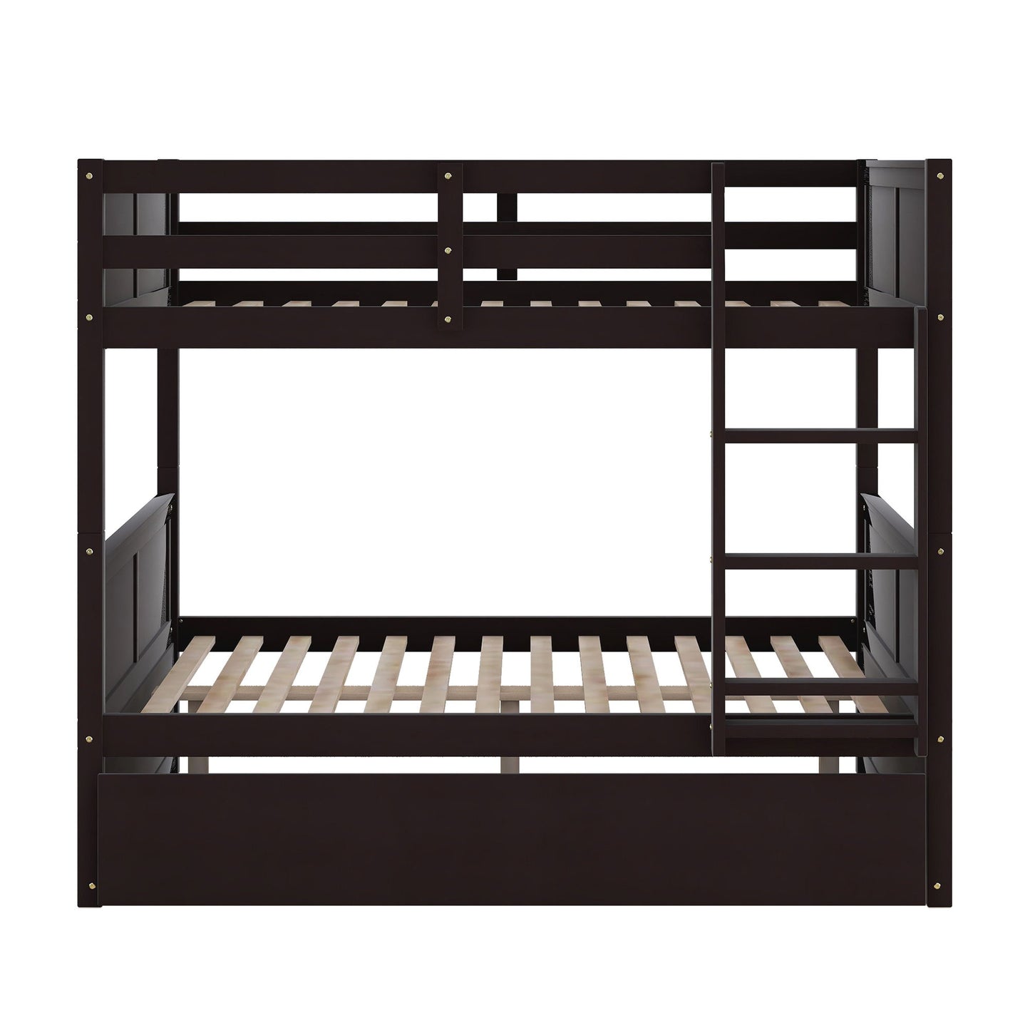 Full Over Full Bunk Bed With Twin Size Trundle - Espresso