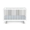 Livia - 3 In 1 Convertible Island Crib - White / Gray