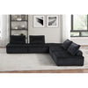 Anna - Velvet 5 Piece Sectional Sofa - Black