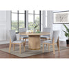 Caspian - 5 Piece Round Dining Table Set With Chairs - Oak