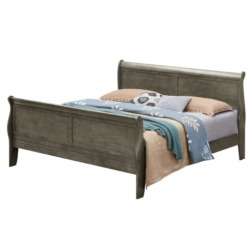 Full Bed Panel Sleigh - Gray