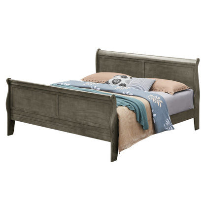 Full Bed Panel Sleigh - Gray