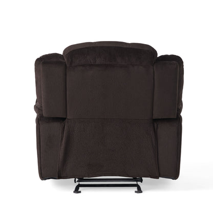 Classic Design, Plush, Glider Recliner - Brown