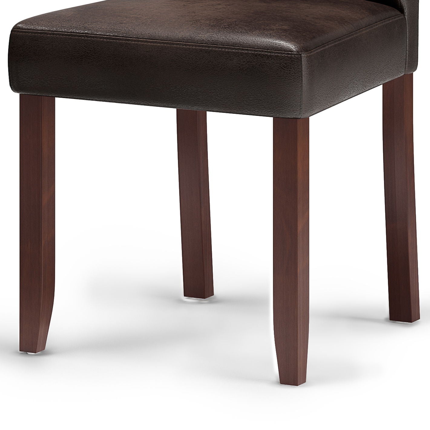 Acadian - Parson Dining Chair (Set of 2) - Distressed Brown