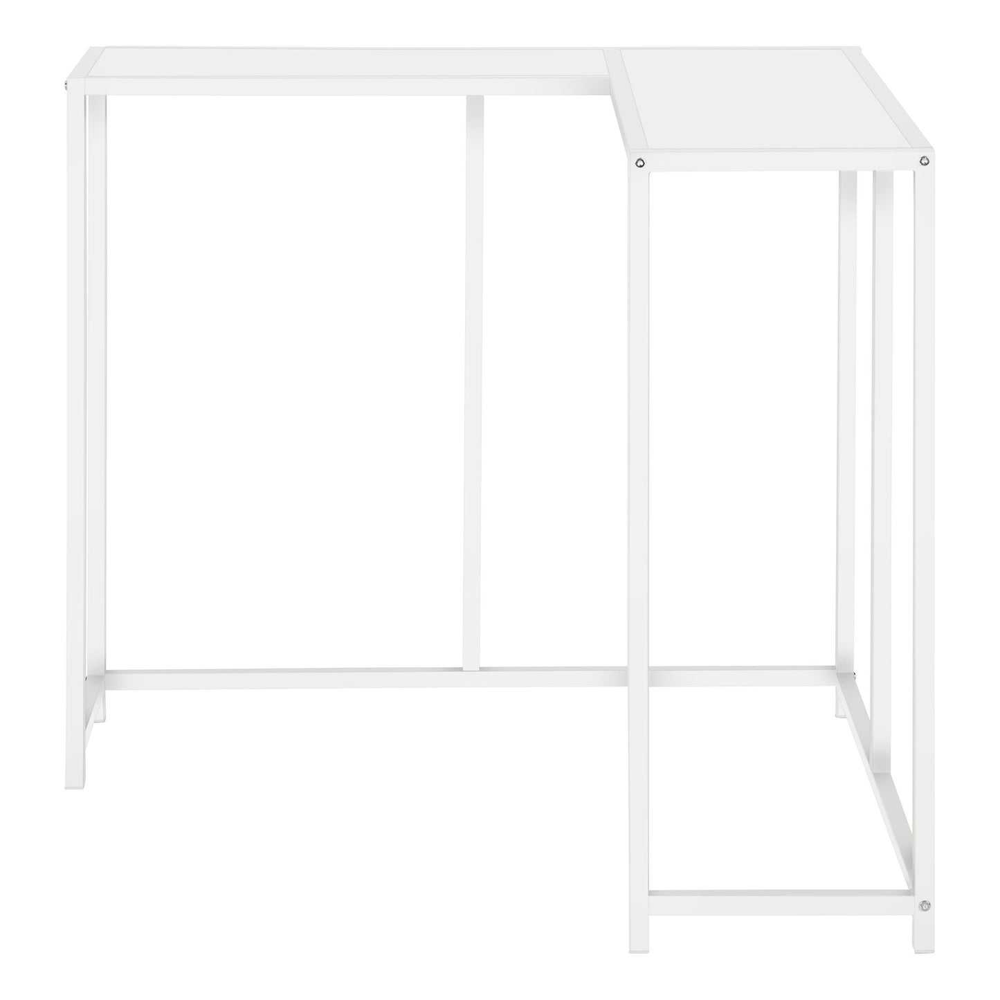Corner Accent Console Table For Entryway, Contemporary And Modern - White