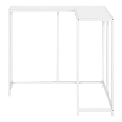 Corner Accent Console Table For Entryway, Contemporary And Modern - White