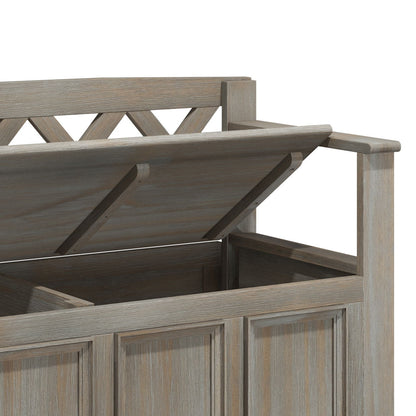 Amherst - Entryway Storage Bench - Distressed Gray