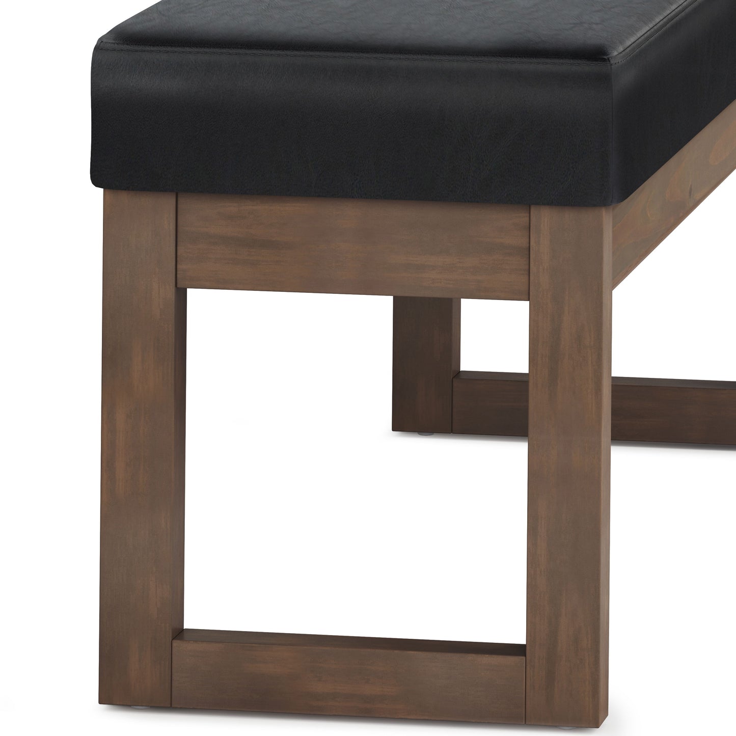 Milltown - Large Ottoman Bench - Midnight Black