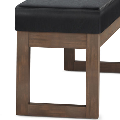 Milltown - Large Ottoman Bench - Midnight Black