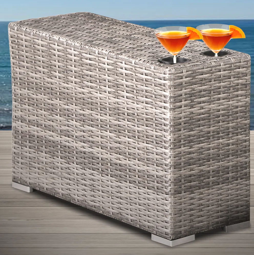 Outdoor Side Table - Brown