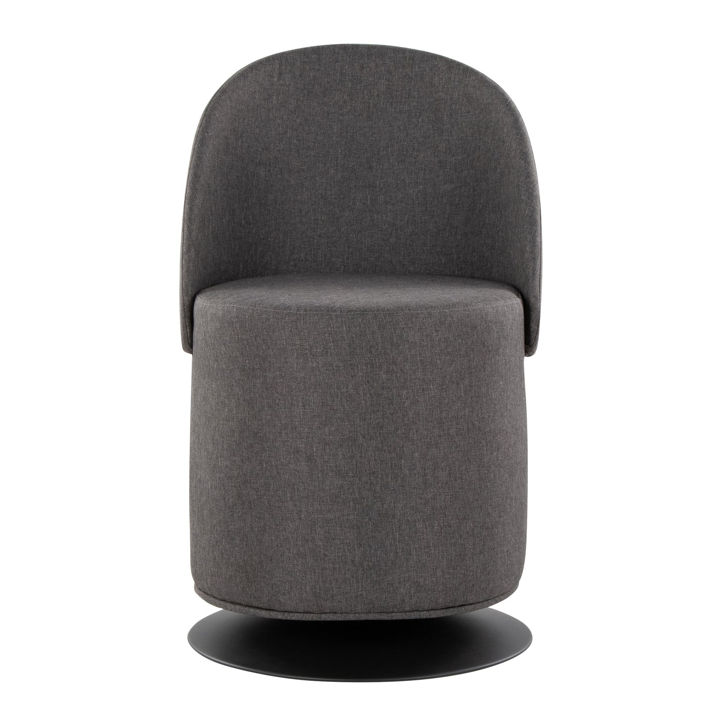 Finch - Contemporary Swivel Chair - Black / Charcoal