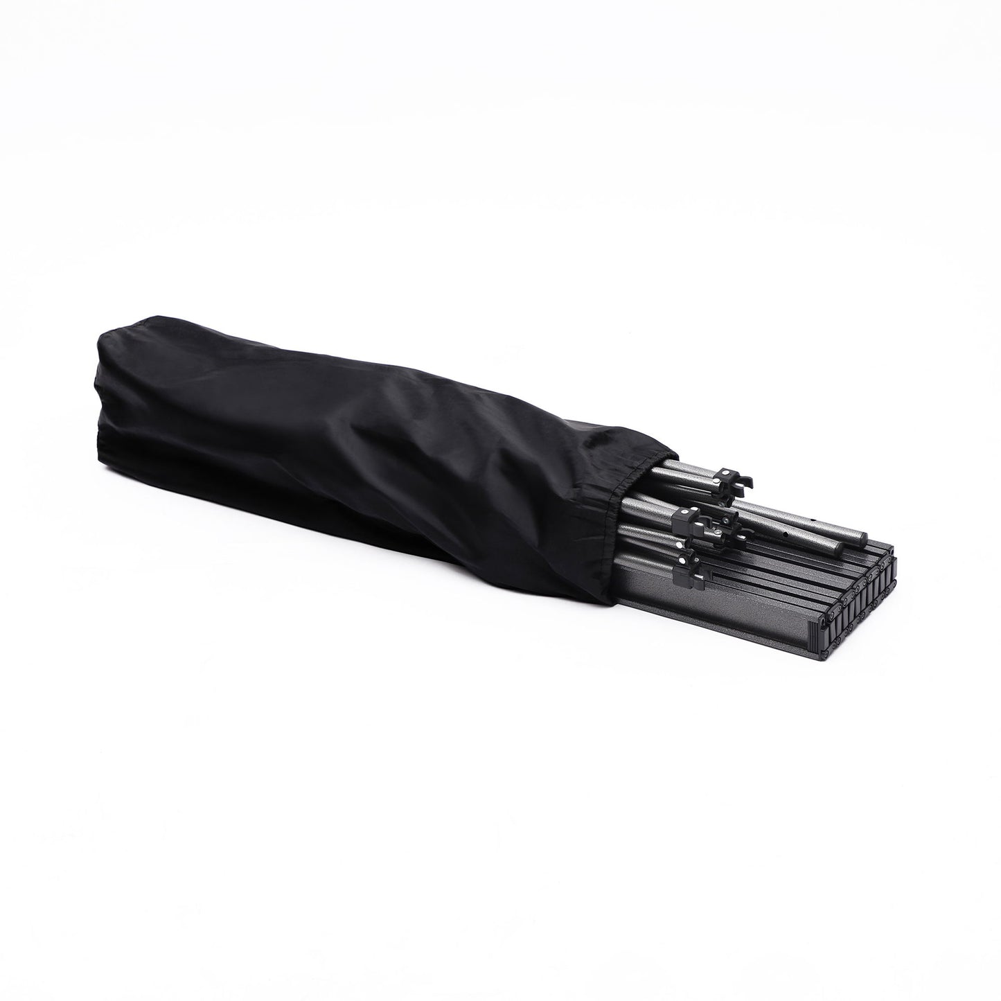 Folding Outdoor Table With Carrying Bag, Lightweight Aluminum Roll-Up Square Table For Indoor, Outdoor Camping, Picnics, Beach, Backyard, Bbq, Party, Patio - Black