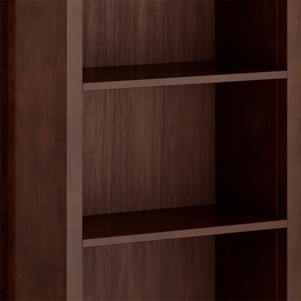 Artisan - 5 Shelf Bookcase - Russet Brown