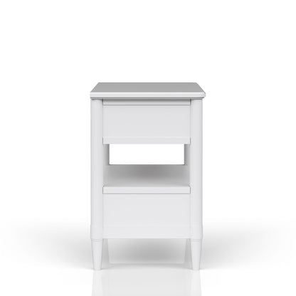 Open Nightstand With 2 Drawers - White