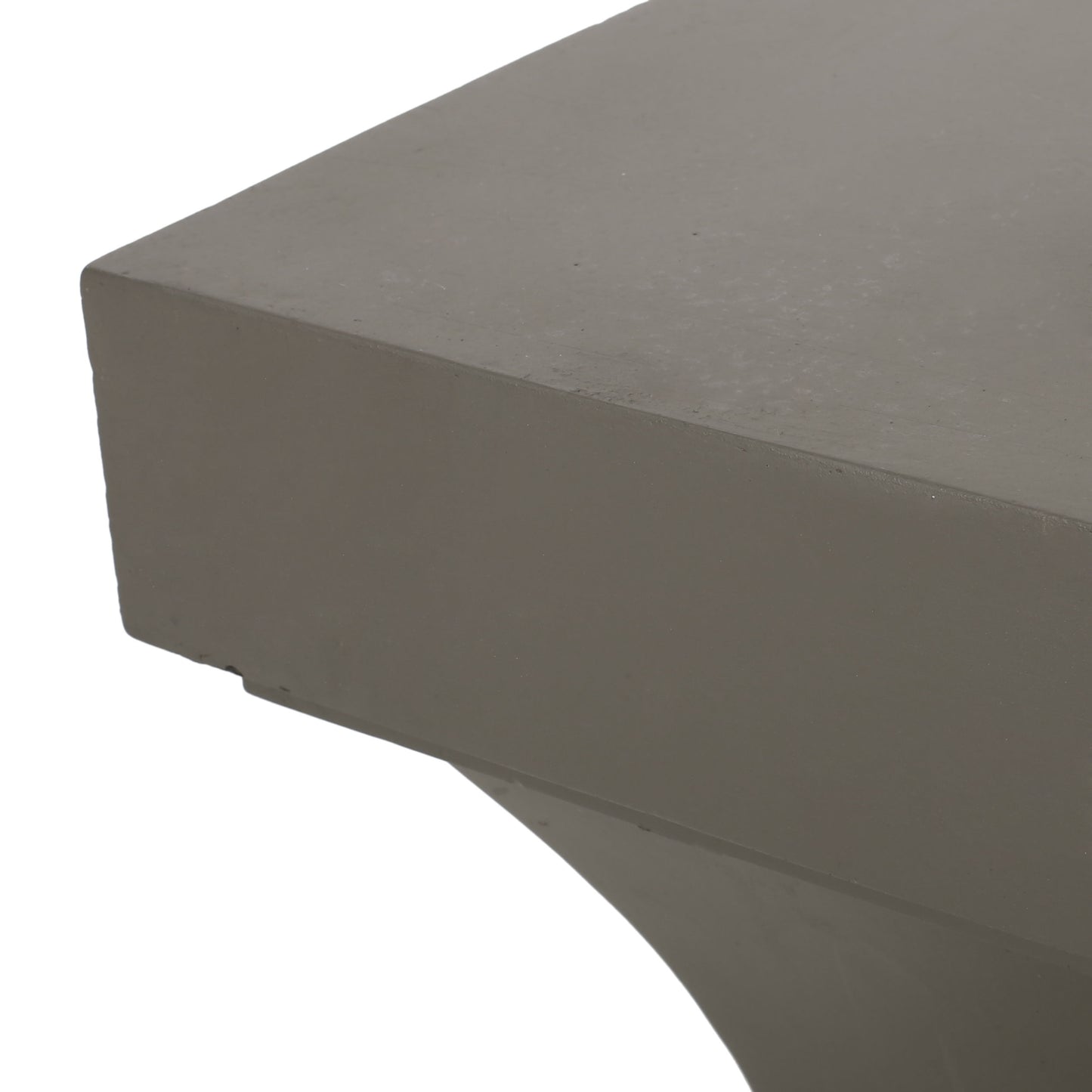 Modern Athena Side Table With Pedestal Design - Light Gray