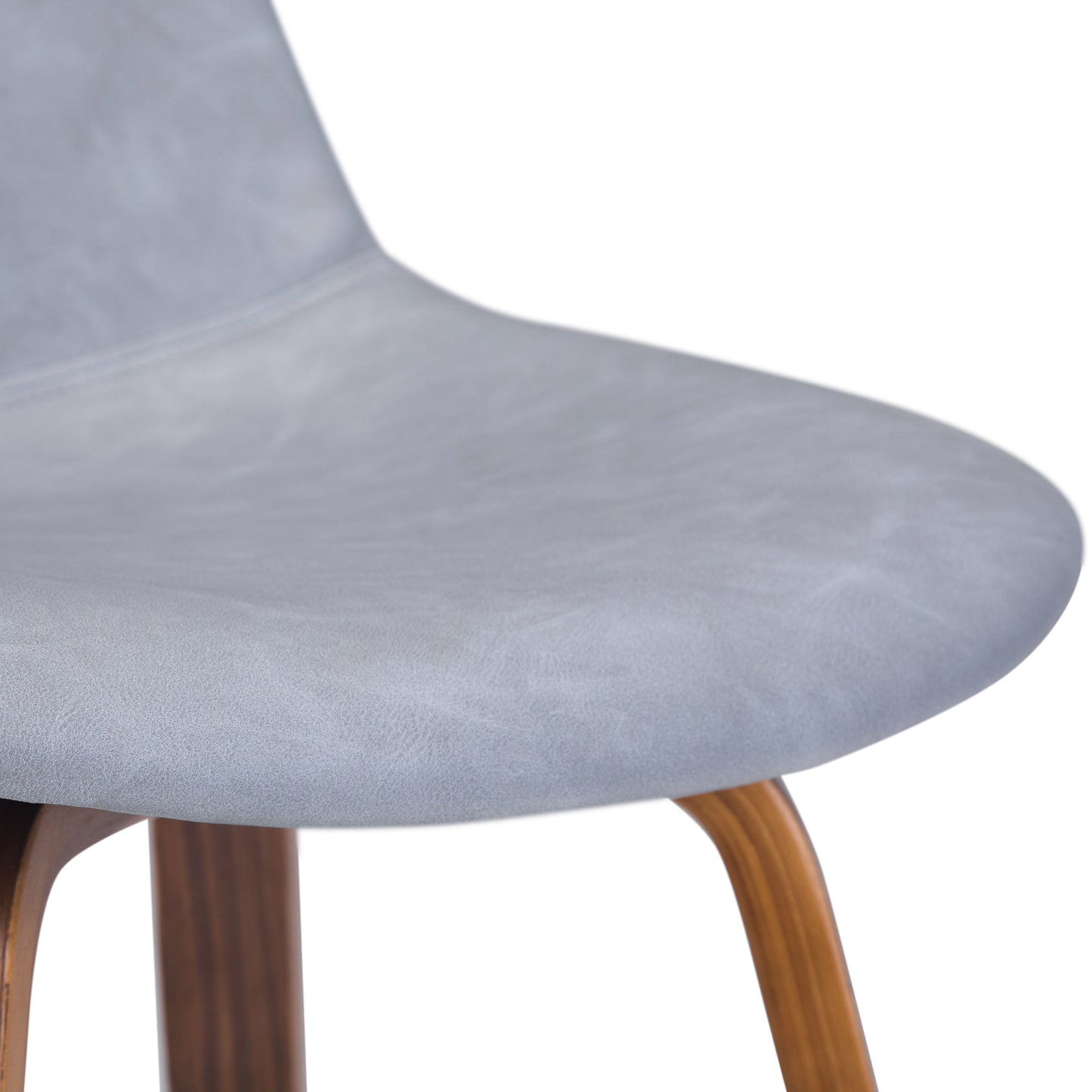 Randolph - Upholstered Bentwood Counter / Bar Height Stool (Set of 2) - Gray