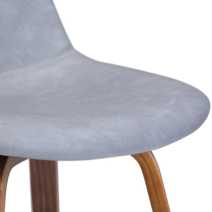 Randolph - Upholstered Bentwood Counter / Bar Height Stool (Set of 2) - Gray