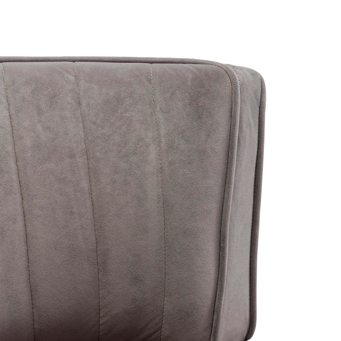 Swivel Barrel Chair, Round Armchairs With Fluffy, 360 Degree Swivel - Gray