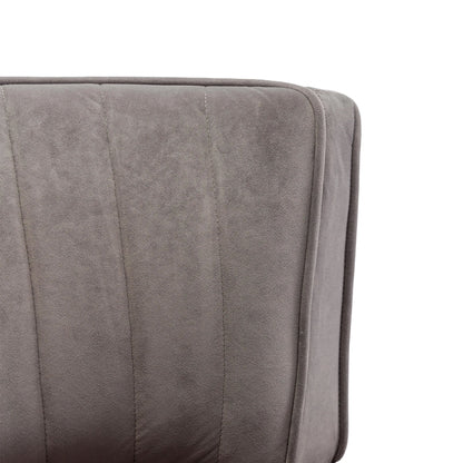 Swivel Barrel Chair, Round Armchairs With Fluffy, 360 Degree Swivel - Gray