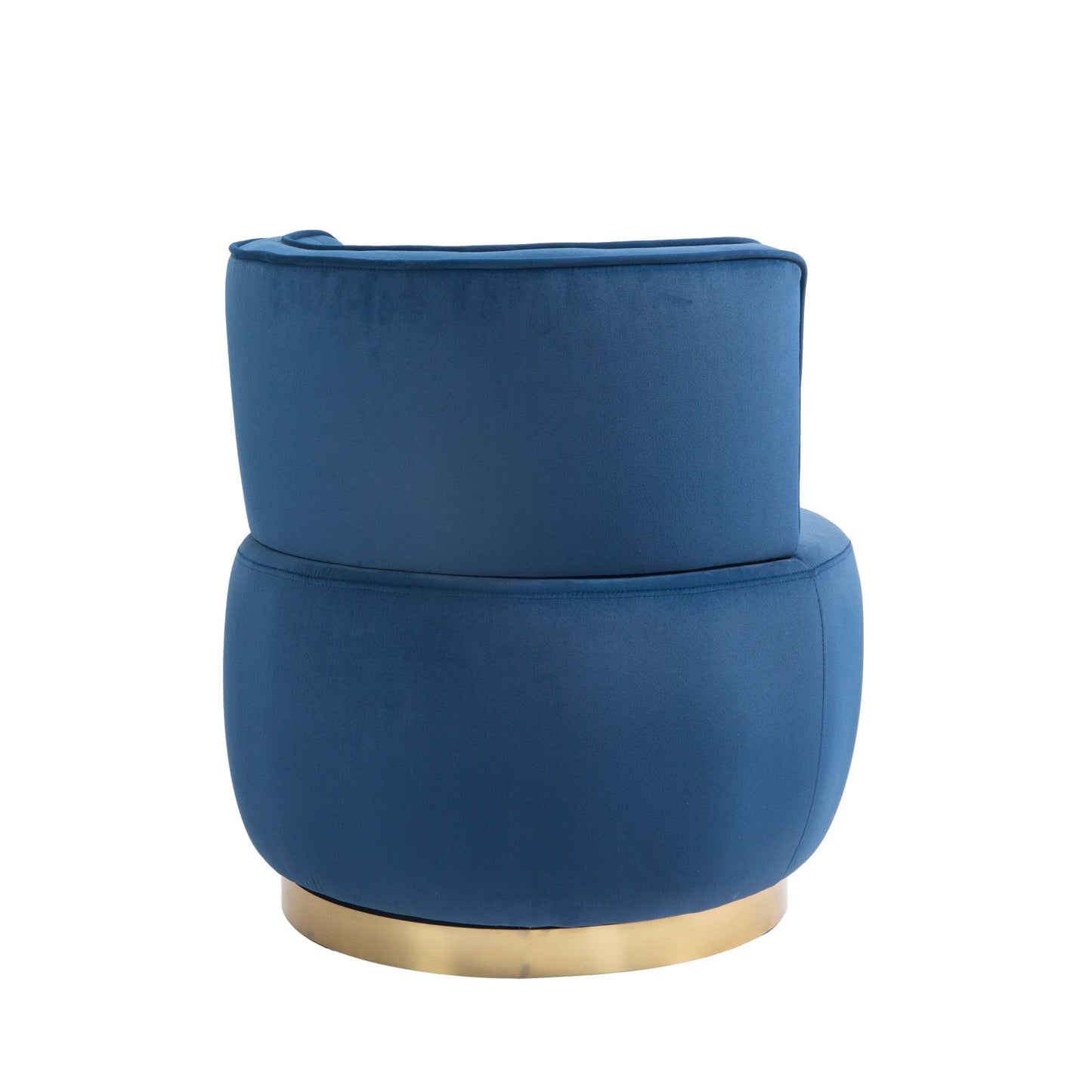 Coolmore - Swivel Barrel Chair, 360 Degree Swivel Accent Sofa Chair With Soft Velvet - Navy