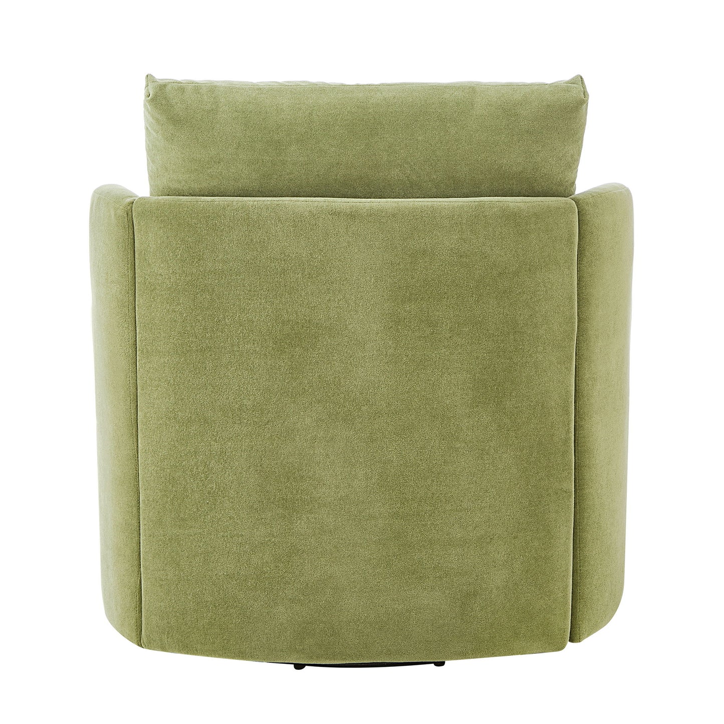 360ÔøΩÔøΩ Swivel Chair, Accent Barrel Armchair, Upholstered With Curved Design - Green