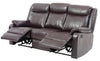 Double Reclining Sofa - Dark Brown