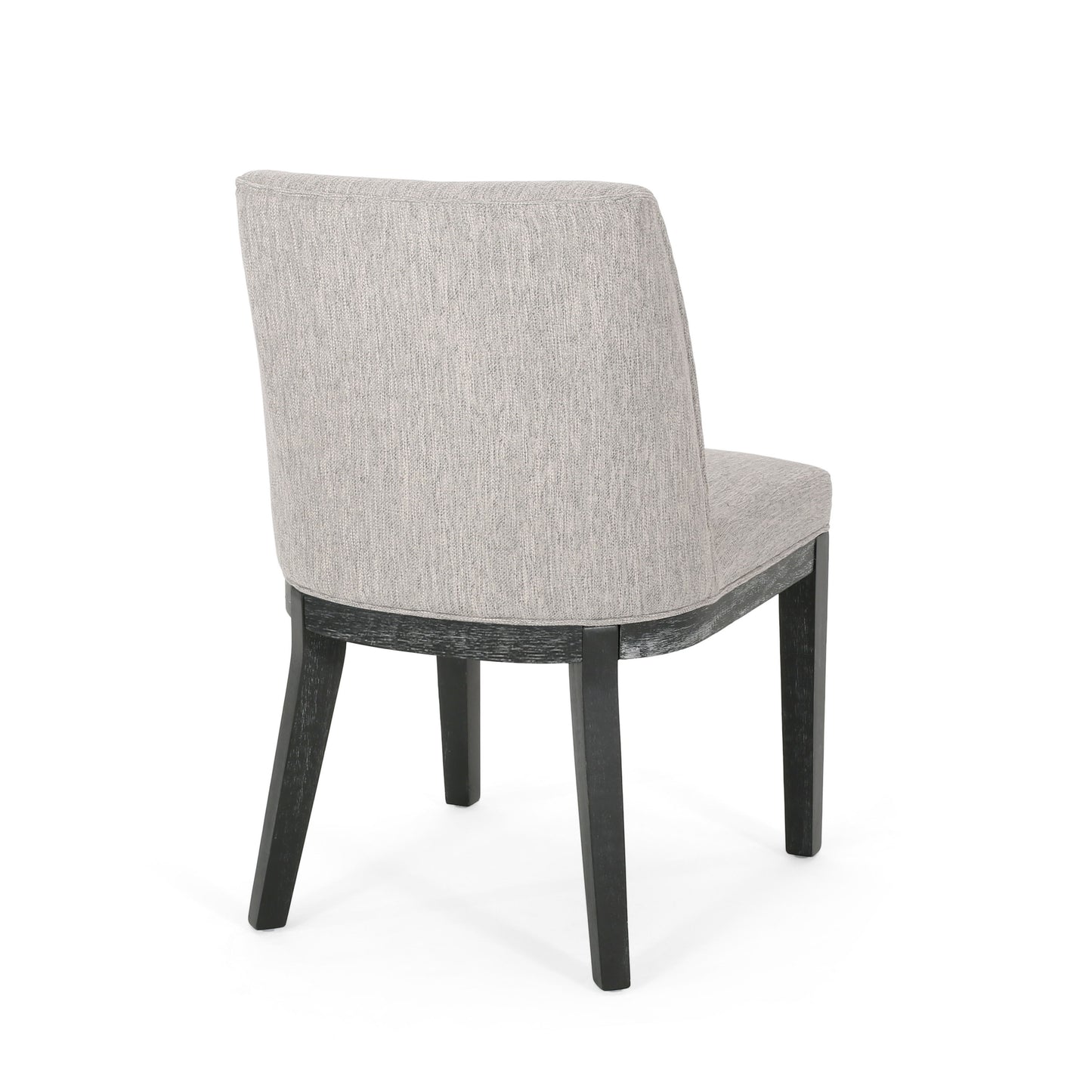 Modern Dining Chair With Durable Fabric Upholstery And Sturdy Wooden Frame (Set of 2) - Light Gray
